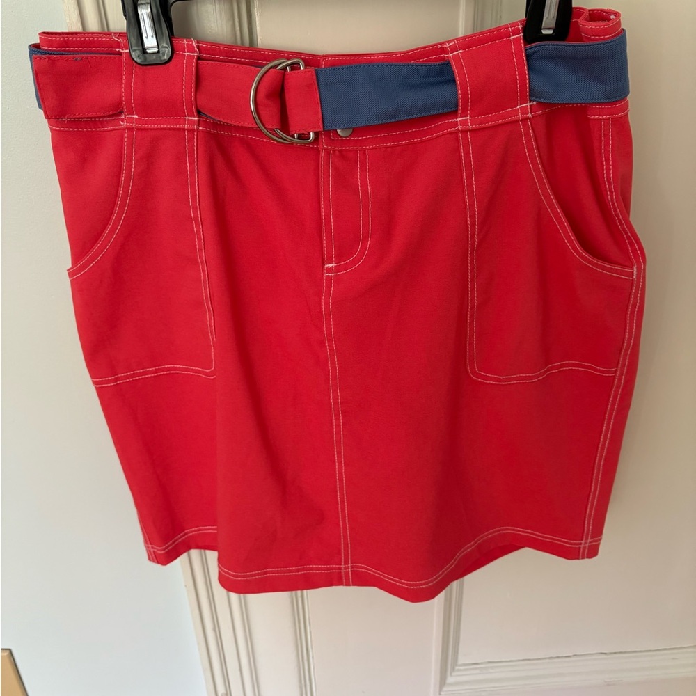 Jofit Bold orange golf skort